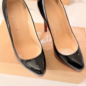 Christian Louboutin Black Patent Leather Pumps